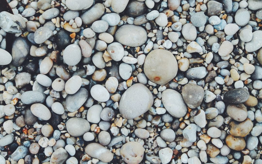 white and brown pebbles